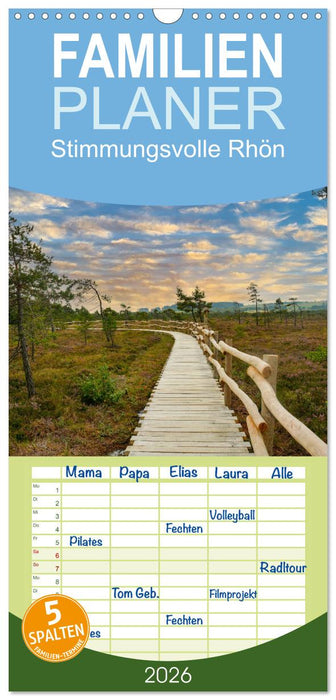 Stimmungsvolle Rhön (CALVENDO Familienplaner 2026)