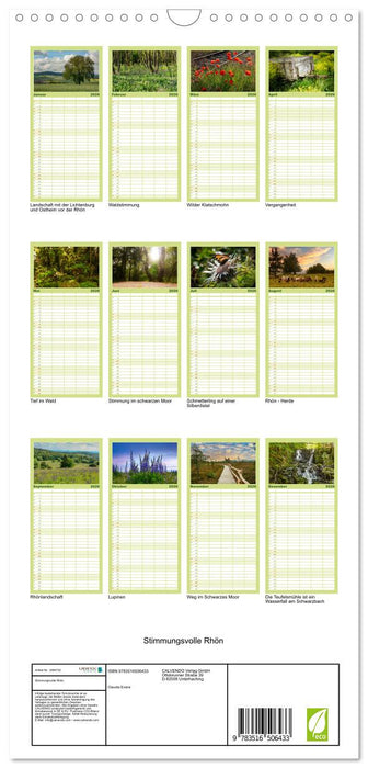 Stimmungsvolle Rhön (CALVENDO Familienplaner 2026)