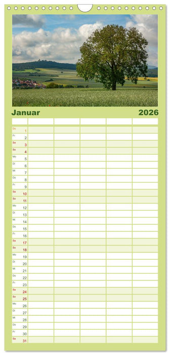 Stimmungsvolle Rhön (CALVENDO Familienplaner 2026)