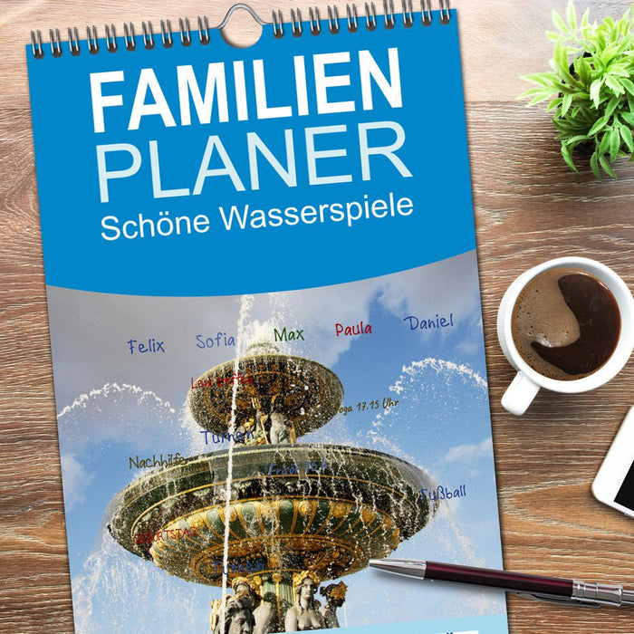 Schöne Wasserspiele (CALVENDO Familienplaner 2026)
