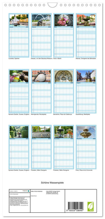 Schöne Wasserspiele (CALVENDO Familienplaner 2026)