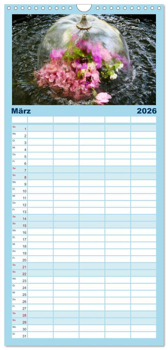 Schöne Wasserspiele (CALVENDO Familienplaner 2026)