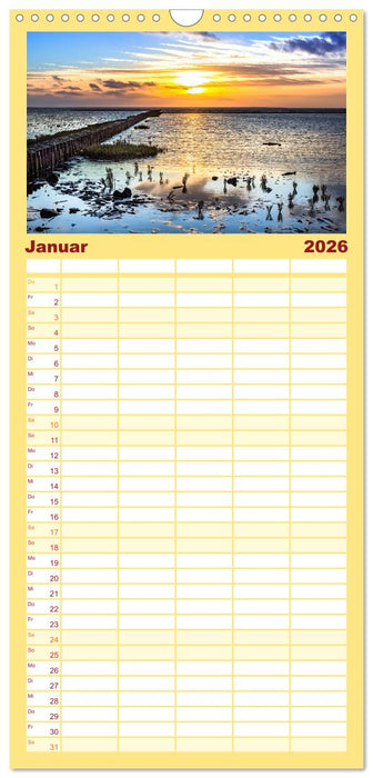 Naturlandschaft WATTENMEER (CALVENDO Familienplaner 2026)