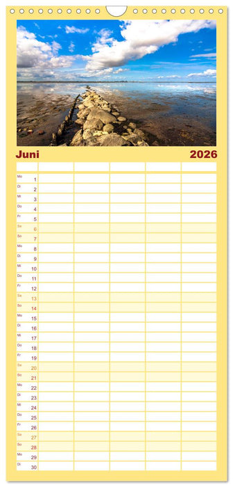 Naturlandschaft WATTENMEER (CALVENDO Familienplaner 2026)
