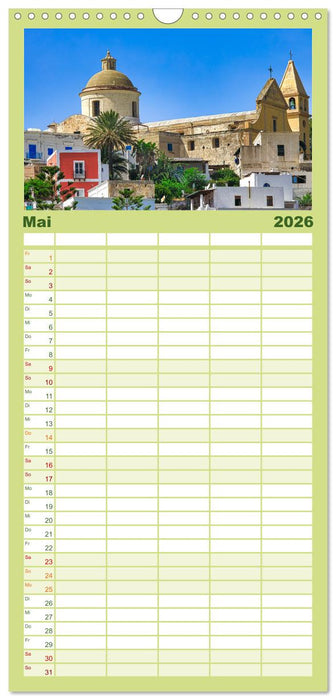 Liparische Inseln - Vulkane im Tyrrhenischen Meer (CALVENDO Familienplaner 2026)