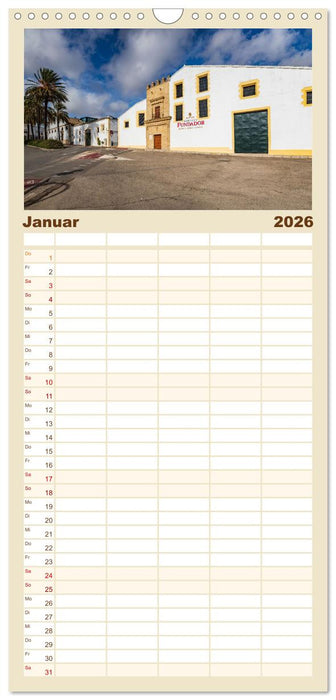 Jerez de la Frontera - Heimatstadt des Sherry (CALVENDO Familienplaner 2026)