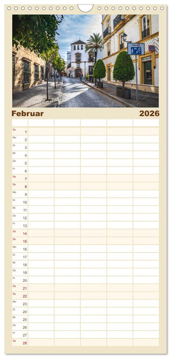 Jerez de la Frontera - Heimatstadt des Sherry (CALVENDO Familienplaner 2026)