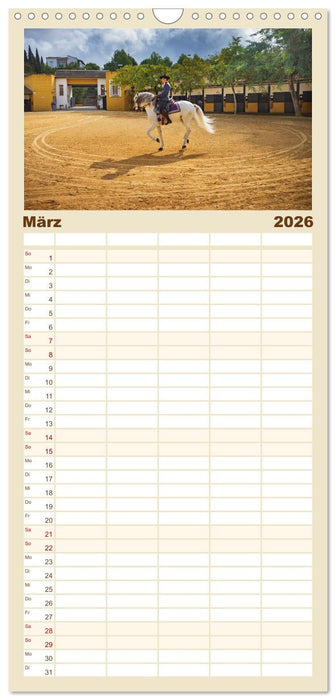 Jerez de la Frontera - Heimatstadt des Sherry (CALVENDO Familienplaner 2026)