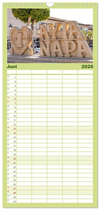 Agia Napa - Zypern (CALVENDO Familienplaner 2026)