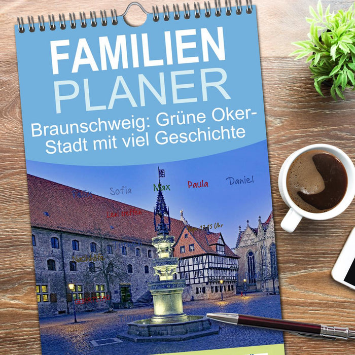 Braunschweig: Grüne Oker-Stadt mit viel Geschichte (CALVENDO Familienplaner 2026)