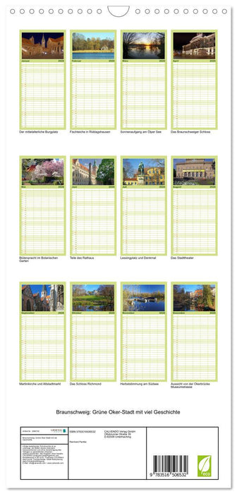 Braunschweig: Grüne Oker-Stadt mit viel Geschichte (CALVENDO Familienplaner 2026)