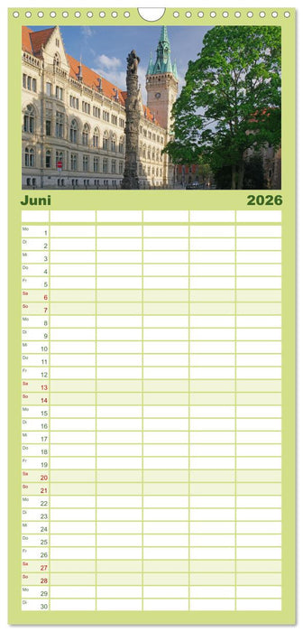 Braunschweig: Grüne Oker-Stadt mit viel Geschichte (CALVENDO Familienplaner 2026)