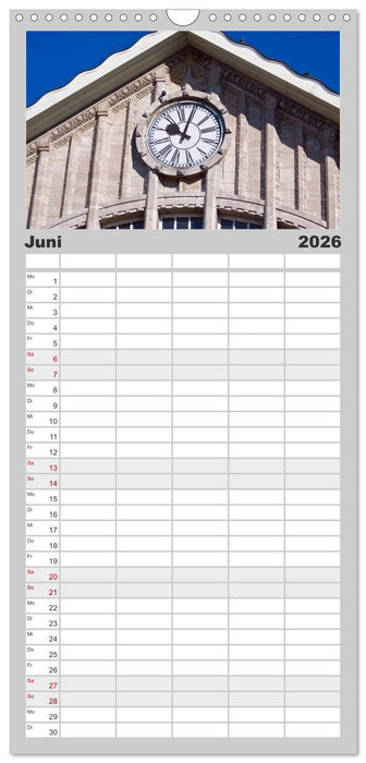 Hessen - Uhren an Fassaden (CALVENDO Familienplaner 2026)