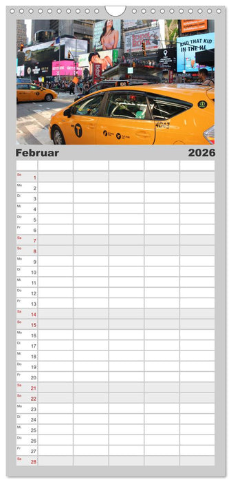 Streets of New York - Zu Fuß durch die Metropole der Superlative (CALVENDO Familienplaner 2026)