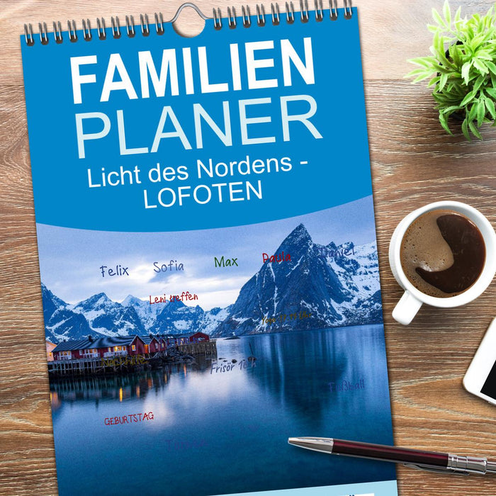 Licht des Nordens - LOFOTEN (CALVENDO Familienplaner 2026)