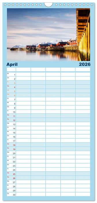 Licht des Nordens - LOFOTEN (CALVENDO Familienplaner 2026)