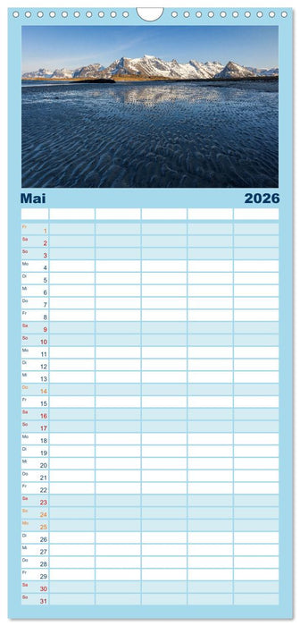Licht des Nordens - LOFOTEN (CALVENDO Familienplaner 2026)