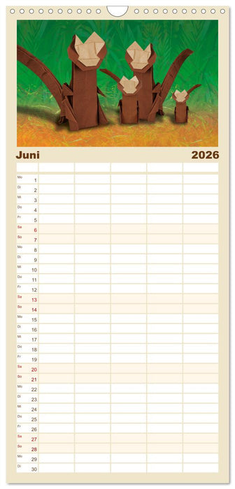 ORIGAMI - Kreativität ohne Grenzen (CALVENDO Familienplaner 2026)