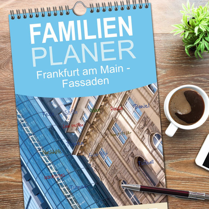 Frankfurt am Main - Fassaden (CALVENDO Familienplaner 2026)