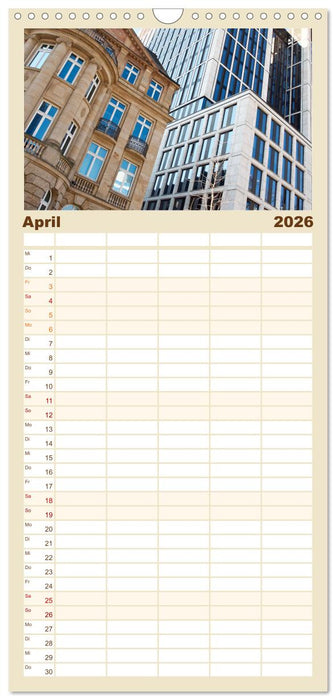 Frankfurt am Main - Fassaden (CALVENDO Familienplaner 2026)