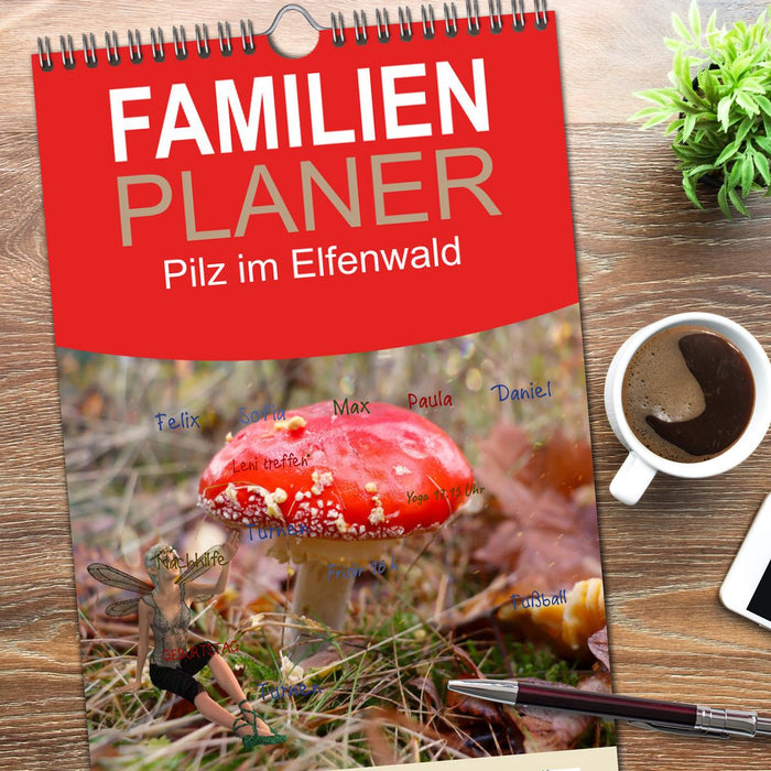 Pilz im Elfenwald (CALVENDO Familienplaner 2026)