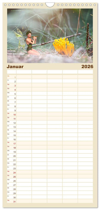 Pilz im Elfenwald (CALVENDO Familienplaner 2026)