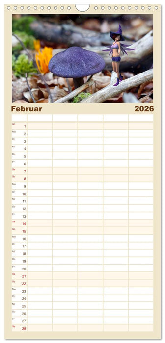 Pilz im Elfenwald (CALVENDO Familienplaner 2026)