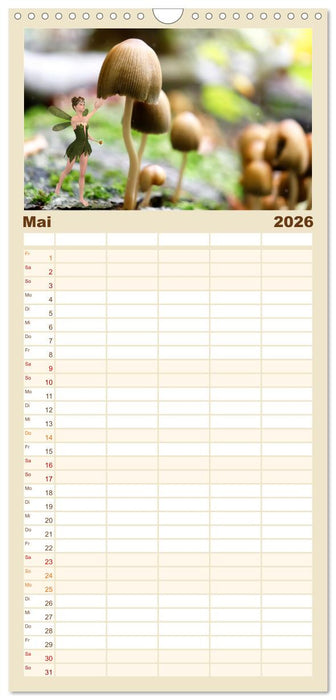 Pilz im Elfenwald (CALVENDO Familienplaner 2026)