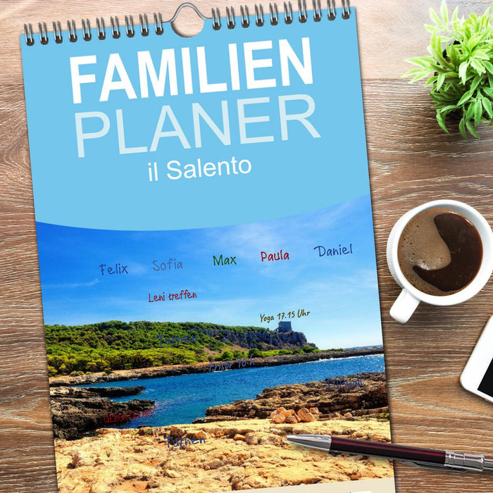 il Salento Kulturlandschaft zwischen zwei Meeren (CALVENDO Familienplaner 2026)