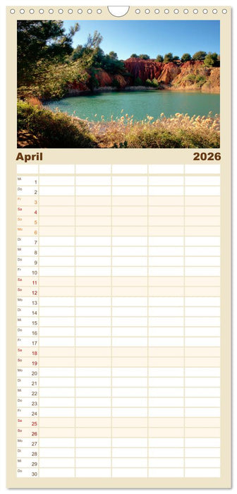 il Salento Kulturlandschaft zwischen zwei Meeren (CALVENDO Familienplaner 2026)