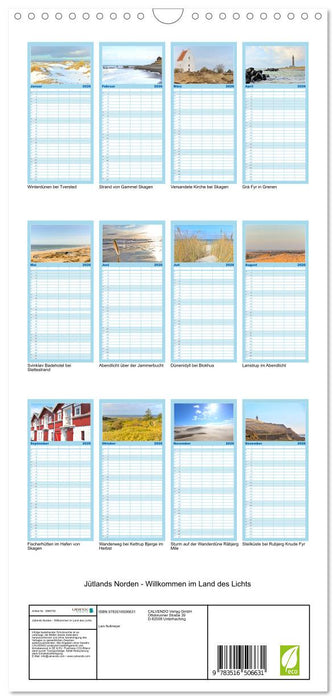 Jütlands Norden - Willkommen im Land des Lichts (CALVENDO Familienplaner 2026)
