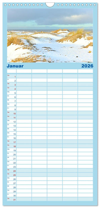 Jütlands Norden - Willkommen im Land des Lichts (CALVENDO Familienplaner 2026)