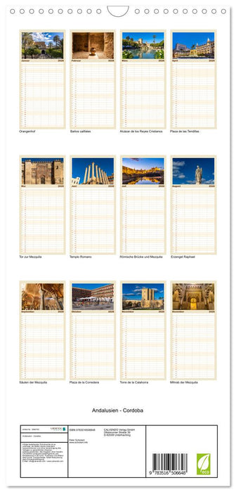 Andalusien - Cordoba (CALVENDO Familienplaner 2026)