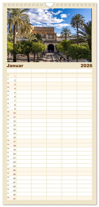 Andalusien - Cordoba (CALVENDO Familienplaner 2026)