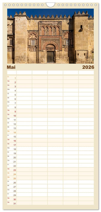 Andalusien - Cordoba (CALVENDO Familienplaner 2026)