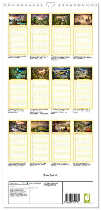 Kurze Auszeit (CALVENDO Familienplaner 2026)