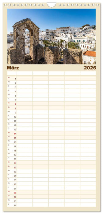 Andalusiens weisse Dörfer (CALVENDO Familienplaner 2026)