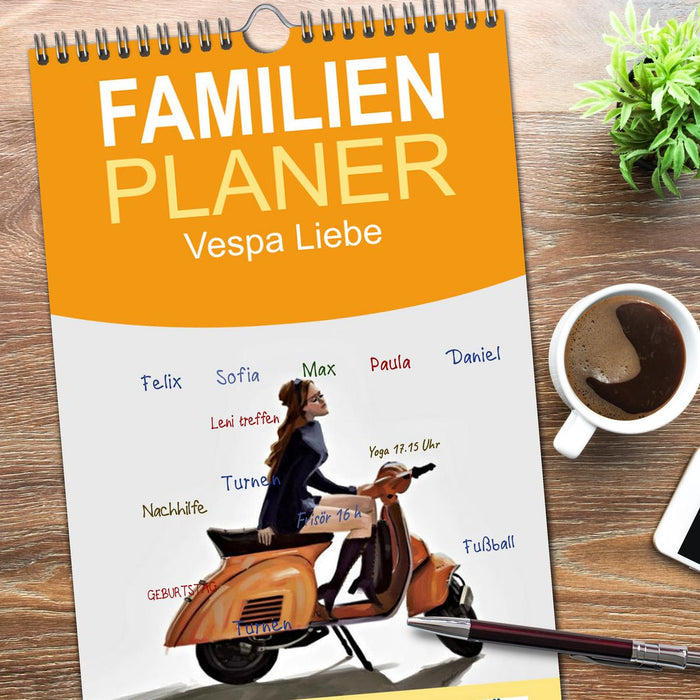 Vespa Liebe (CALVENDO Familienplaner 2026)