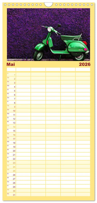 Vespa Liebe (CALVENDO Familienplaner 2026)