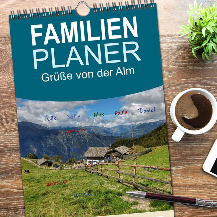 Grüße von der Alm (CALVENDO Familienplaner 2026)