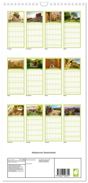 Mediterraner Seelenfrieden (CALVENDO Familienplaner 2026)