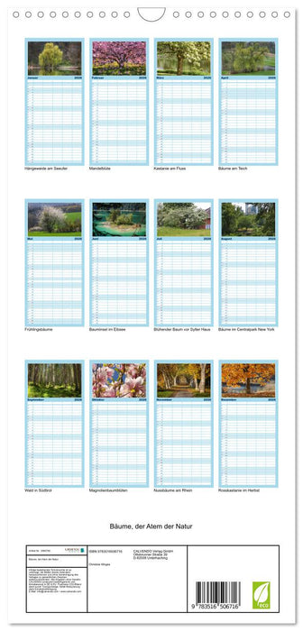 Bäume, der Atem der Natur (CALVENDO Familienplaner 2026)