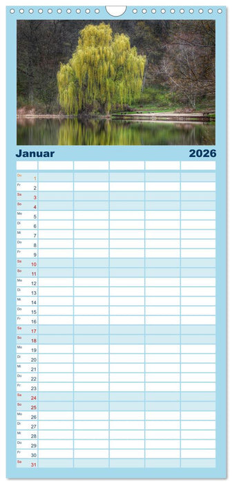 Bäume, der Atem der Natur (CALVENDO Familienplaner 2026)