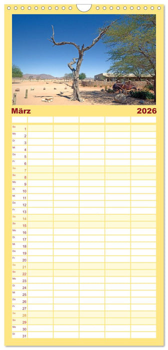 Namibia - Land im Süden Afrikas (CALVENDO Familienplaner 2026)