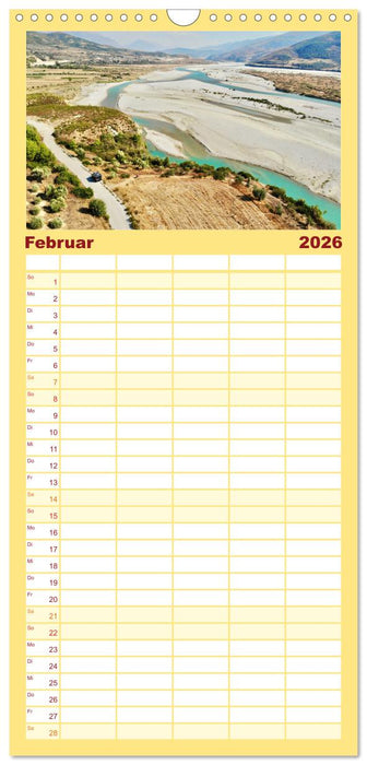 Mit dem Campervan über den Balkan (CALVENDO Familienplaner 2026)