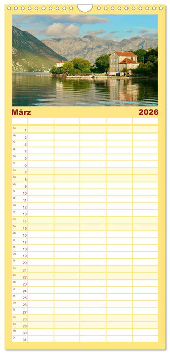 Mit dem Campervan über den Balkan (CALVENDO Familienplaner 2026)