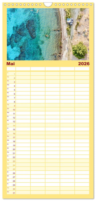 Mit dem Campervan über den Balkan (CALVENDO Familienplaner 2026)