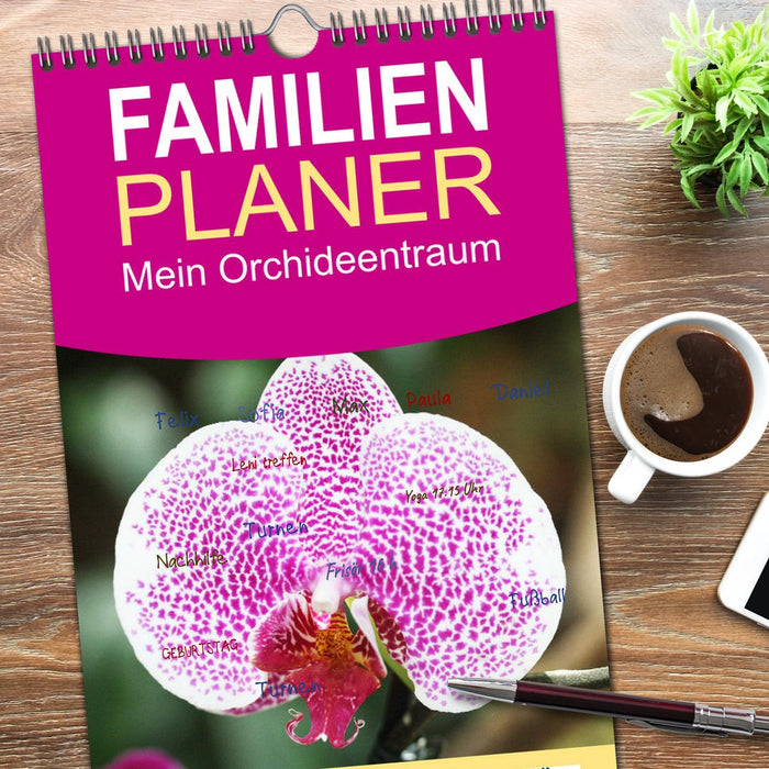 Mein Orchideentraum (CALVENDO Familienplaner 2026)