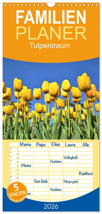 Tulpentraum (CALVENDO Familienplaner 2026)