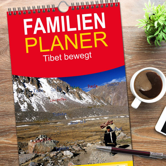 Tibet bewegt (CALVENDO Familienplaner 2026)